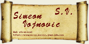 Simeon Vojnović vizit kartica